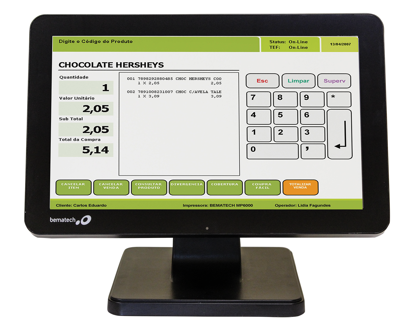 Terminal todo en uno modelo SB1015AW
